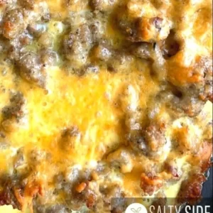 Delicious Christmas Morning Casserole served on a festive holiday table